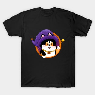 The corgi witch halloween T-Shirt